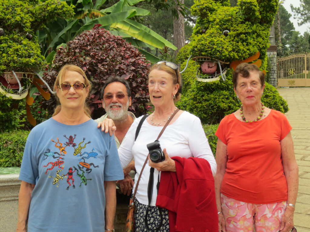 Laurie with friends in the park