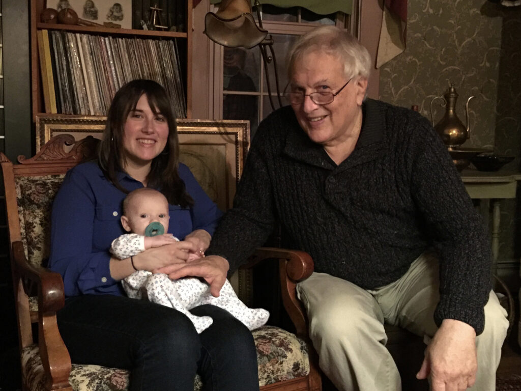 Laurie's husband Martin with his daughdterin-law and granddaughter